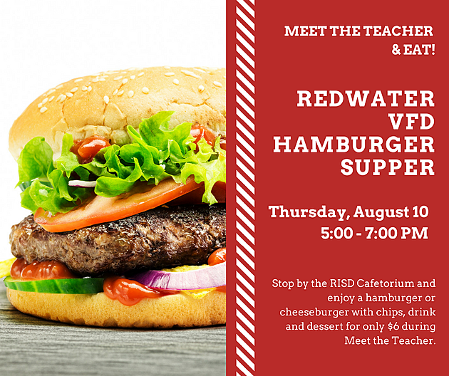 Redwater Meet the Teacher Hamburger Supper