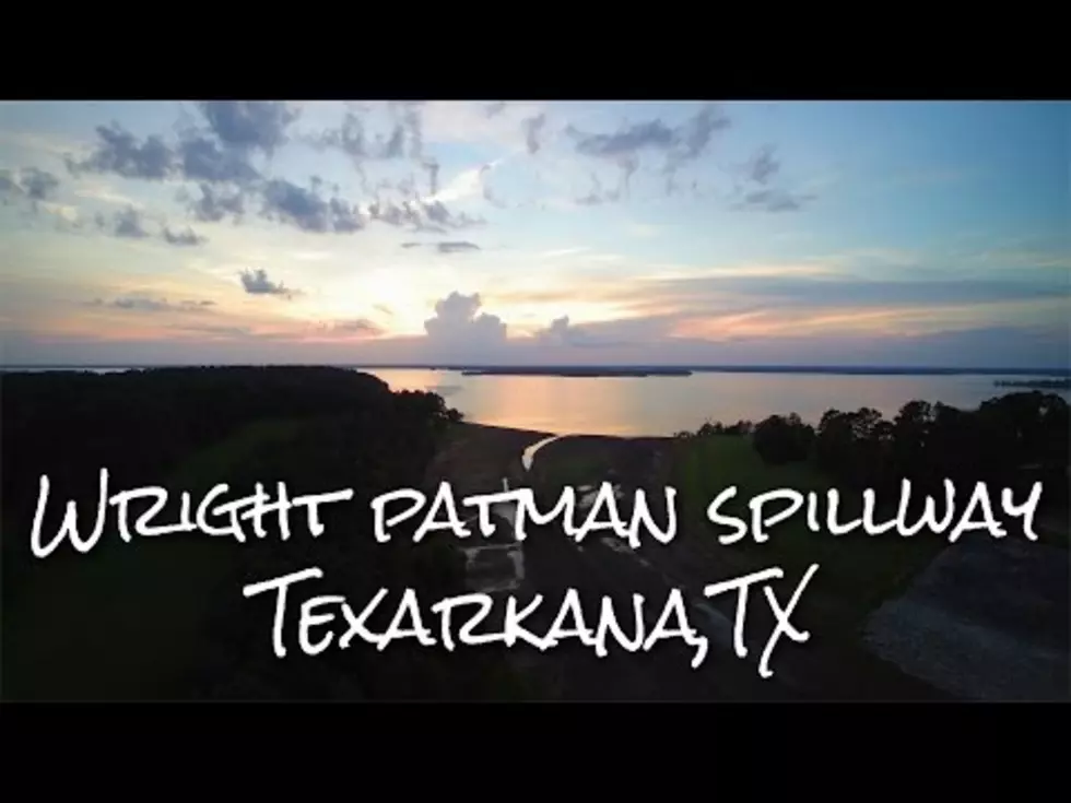 Drone Footage Of Wright Patman Lake At Sunset