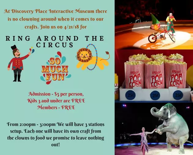 Boredom Busters Presents &#8216;Ring Around The Circus&#8217; Saturday