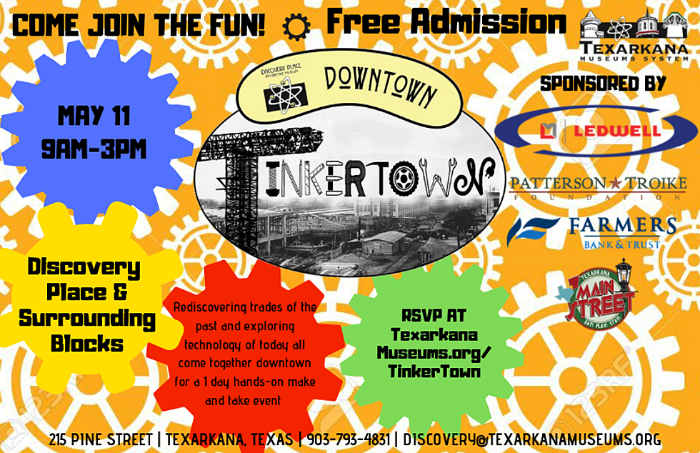 TinkerTown In Downtown Texarkana May 11