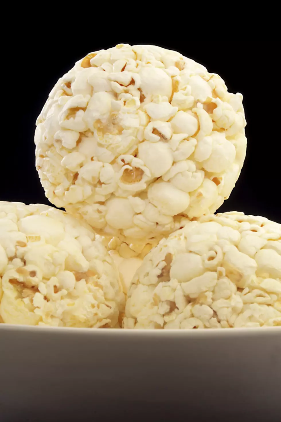 Bowl of popcorn balls