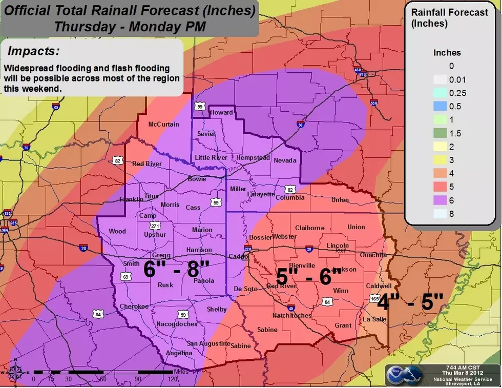 Heavy Rain Event Forecasted for Texarkana