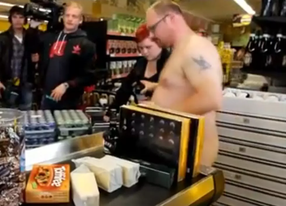 Naked Shoppers Get Free Groceries