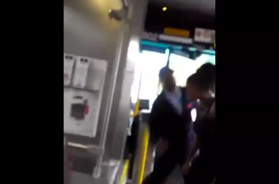 SHOCKING! Male Bus Driver Uppercuts Female Passenger [VIDEO]