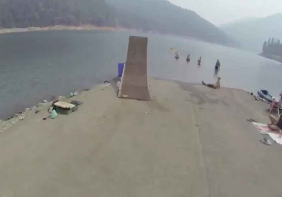 POV: Jumping a Bike Off a Ramp Into a Lake [VIDEO]