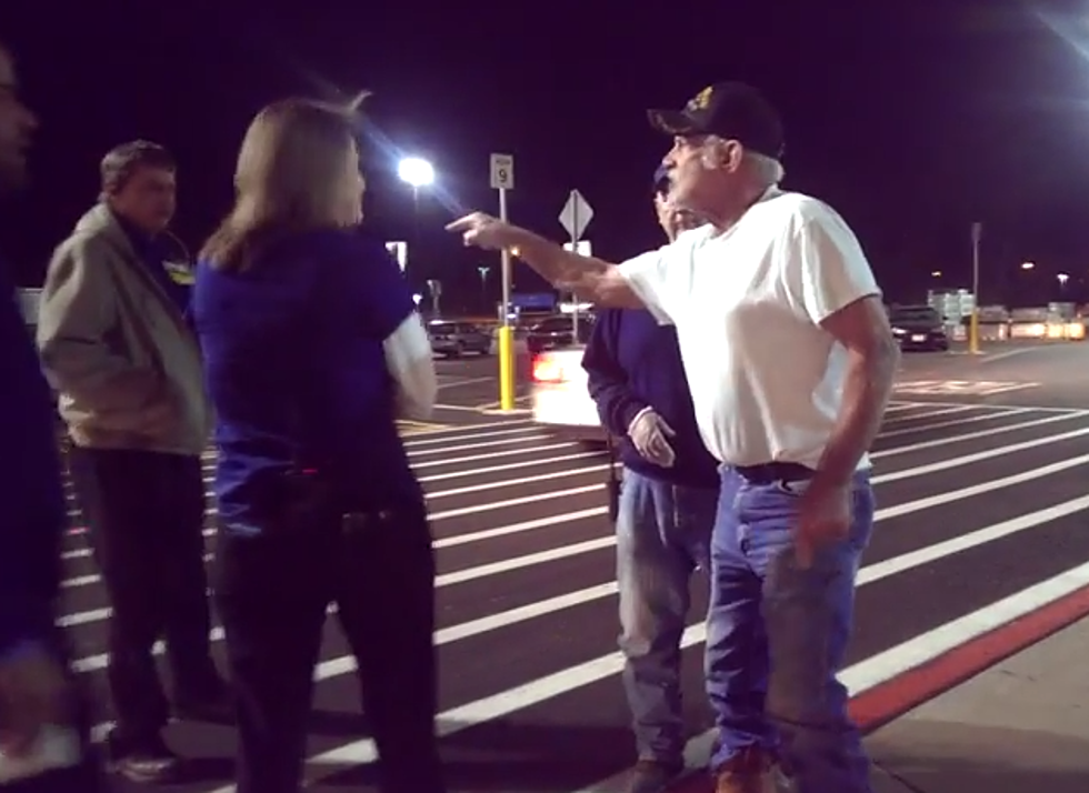 Old Man Tries to Start a Fight in Atlanta Texas Walmart Parking Lot [VIDEO]