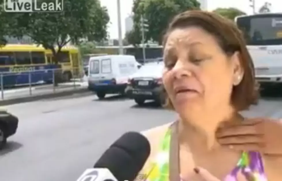 Watch This Lady Get Robbed During a T.V. Interview [VIDEO]