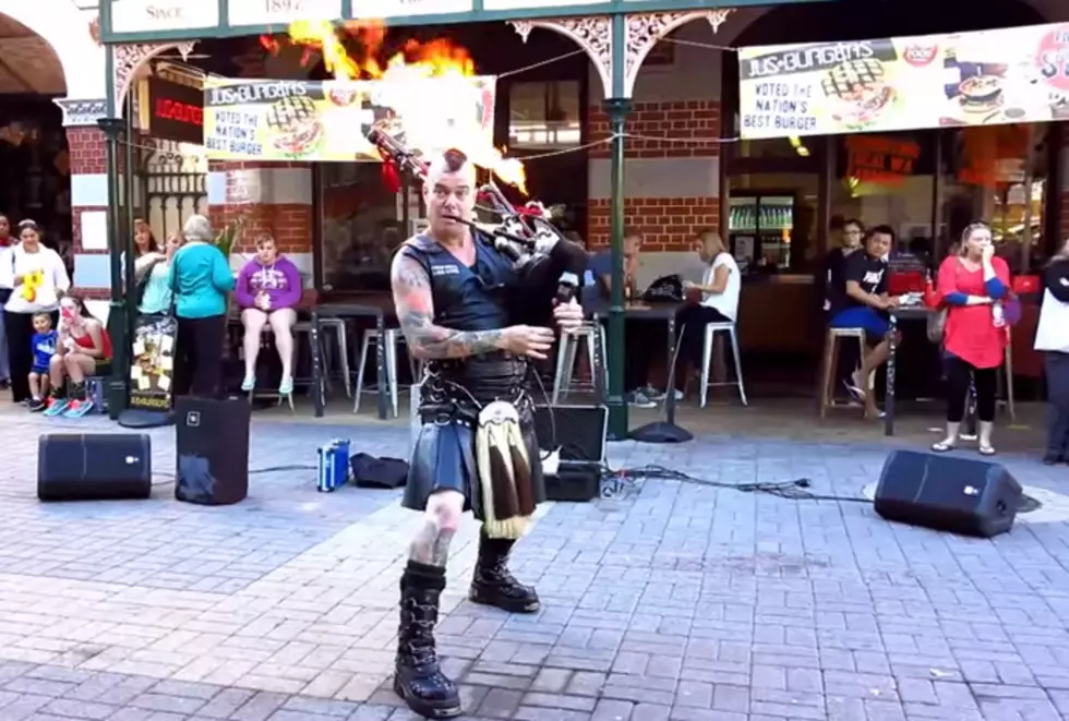 AC/DC with Flaming Bagpipes ROCK [VIDEO]