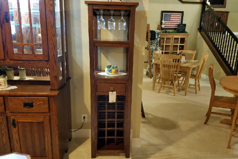 Seize The Deal Auction – Oak Wine Cabinet From Oak Creek Amish Furniture