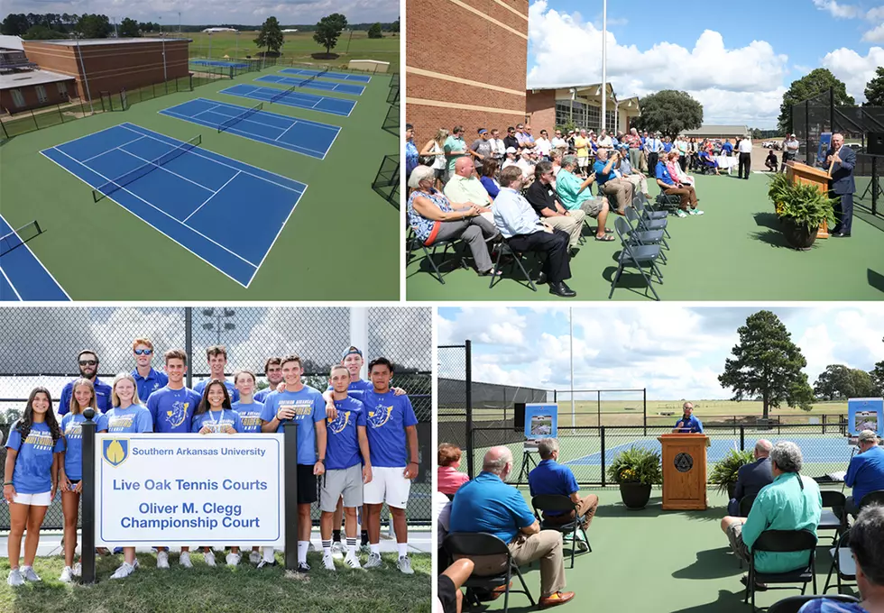 SAU Opens Renovated Tennis Courts Honoring Family by Naming Champ