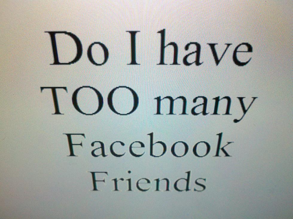 Too Many Facebook Friends Means Too Much Stress
