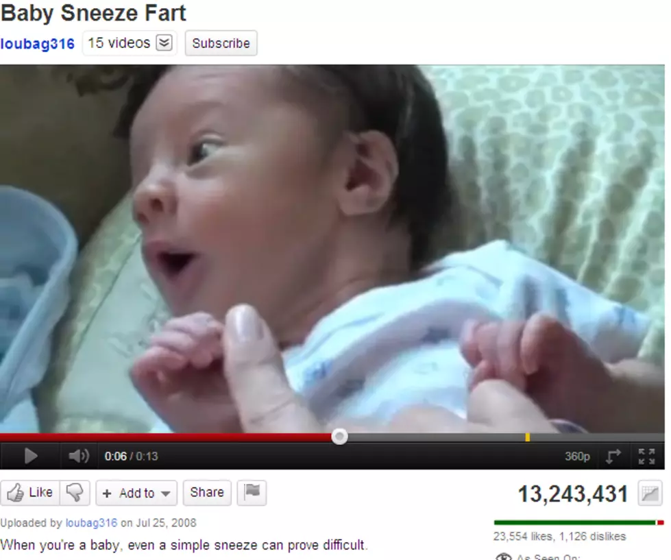 Cuteness Alert! Baby Sneeze Fart