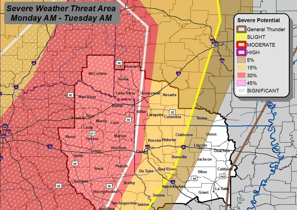 Potential for Severe Weather thru Wednesday
