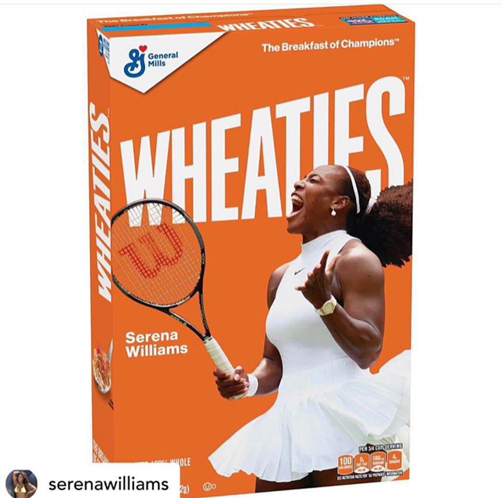 Serena Williams Scores Her First Wheatie&#8217;s Box
