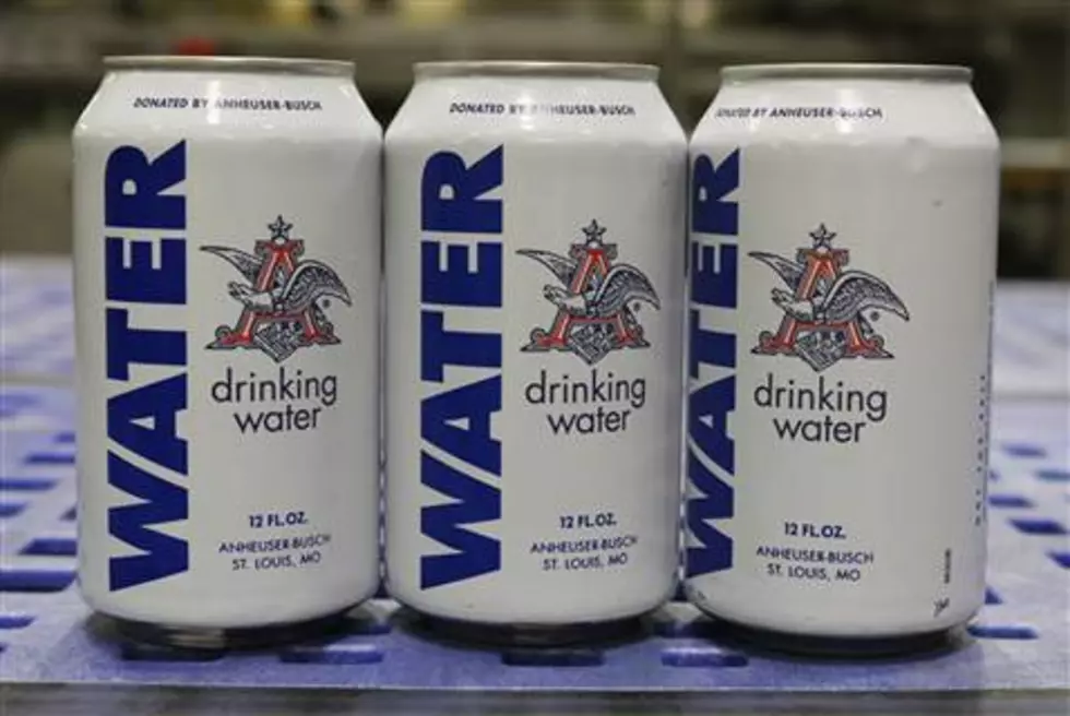 Canned Water for FLood Victims