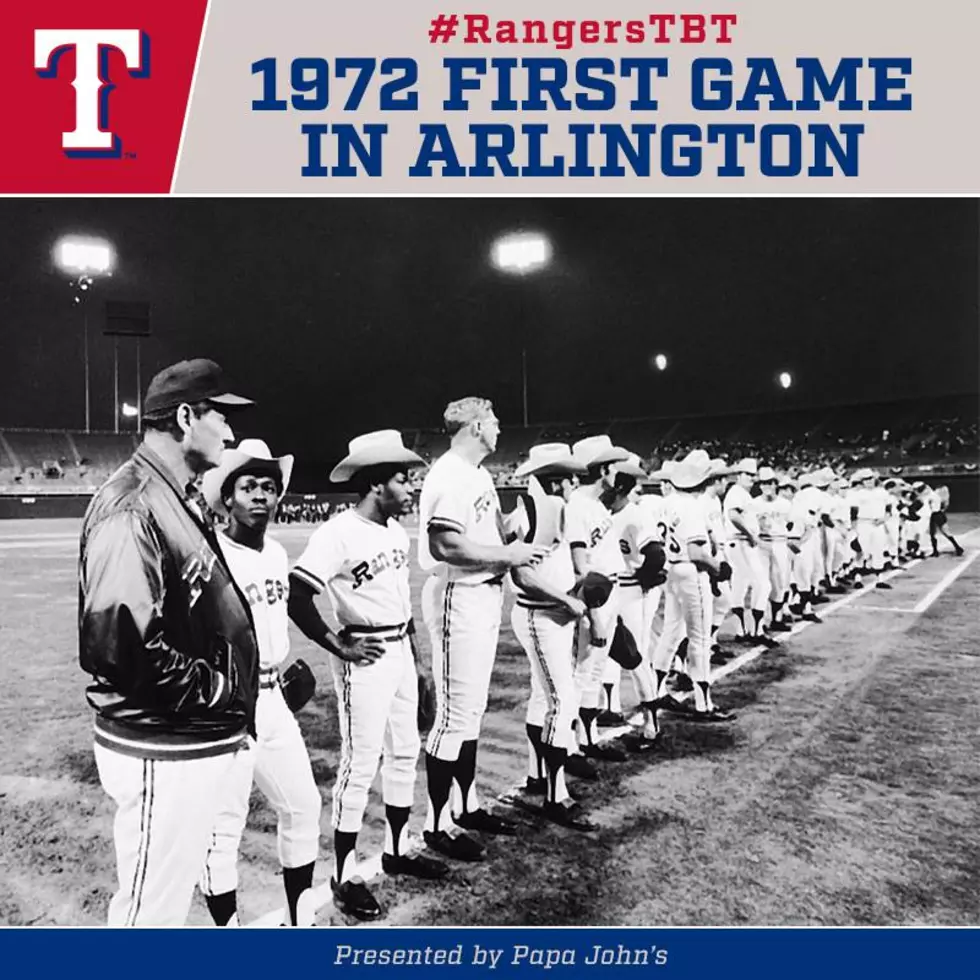 Throwback Thursday: The Rangers Played Their First Ever Game In
