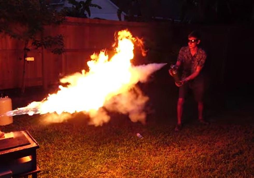 Can This Guy’s Homemade Freeze-Ray Hold Up Against A Flamethrower? [VIDEO]