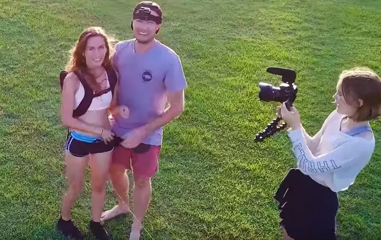 Guy Hooks Girl up to Fishing Line to Test His New Reel [VIDEO]