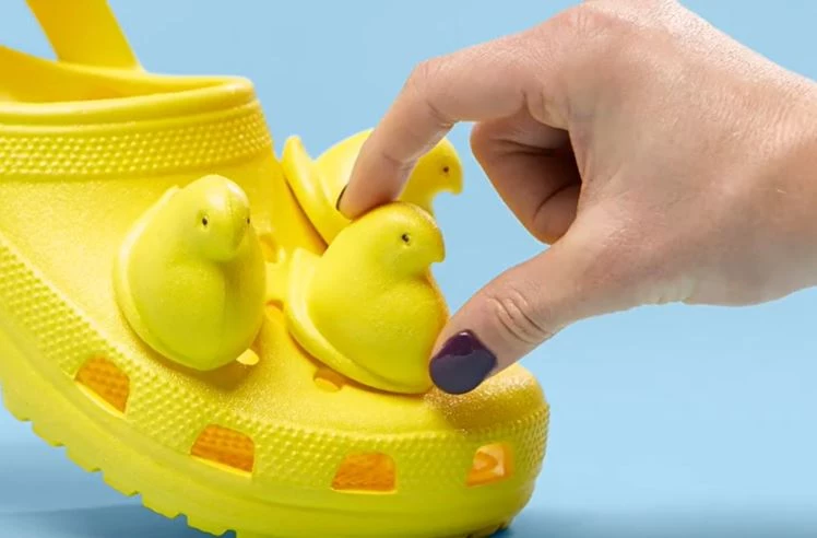 crocs with peeps