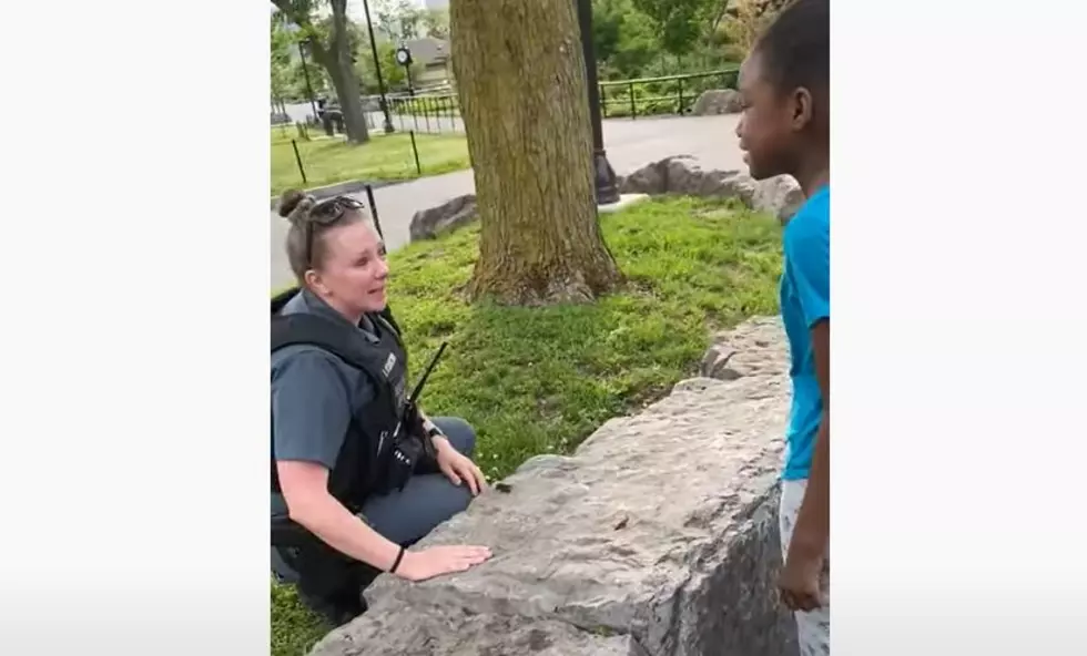 Officer and Child Have Important Conversation