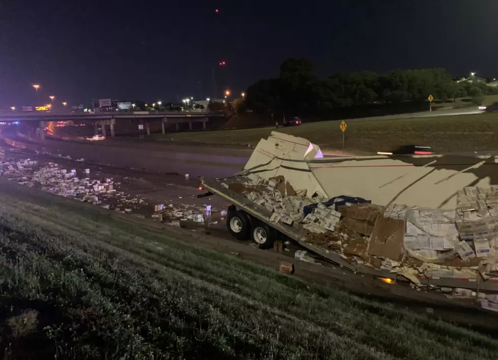 Truck Crashes And Spills Over 30,000 Pounds Of Eggs