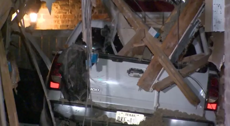 Watch A Pickup Truck Plow Through A North Texas Home