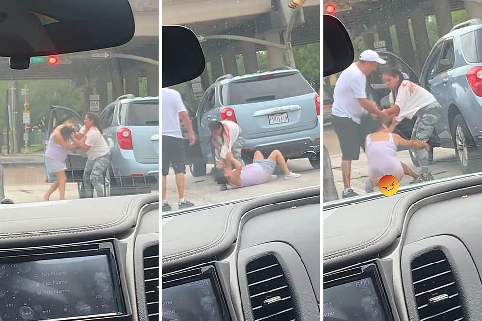 Fists and Hair Fly in Texas Stoplight Melee