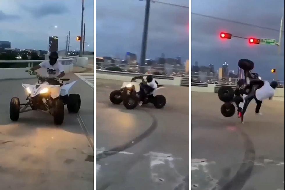 Showboating Motorist Flips ATV on Texas Intersection