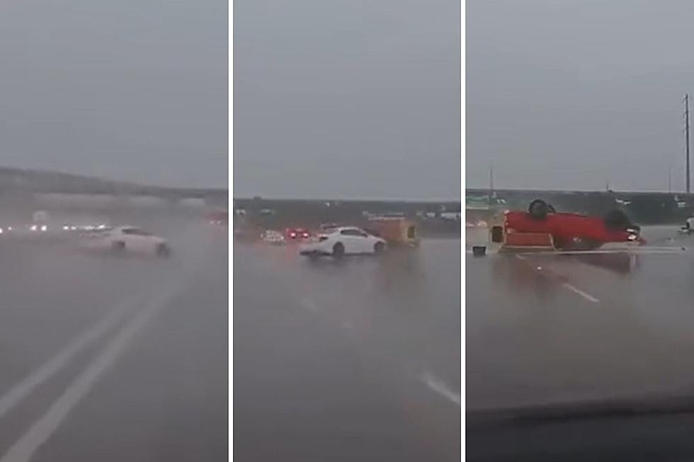 Rainy Day: Reckless Dallas Driver Flips Innocent Motorist’s Truck