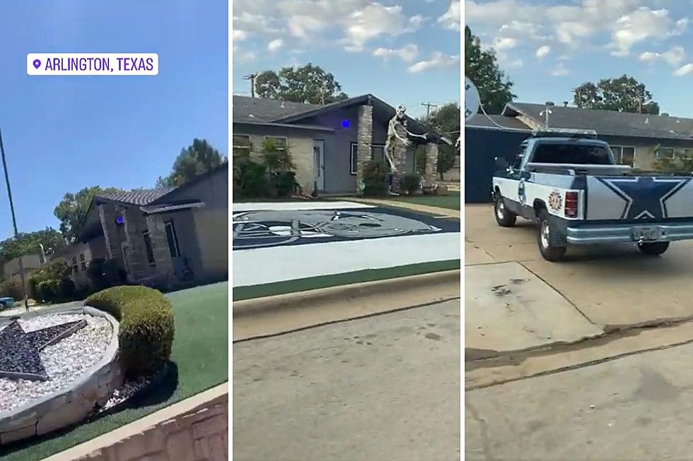 Texas Man Turns Front Yard Into Dallas Cowboys Football Field