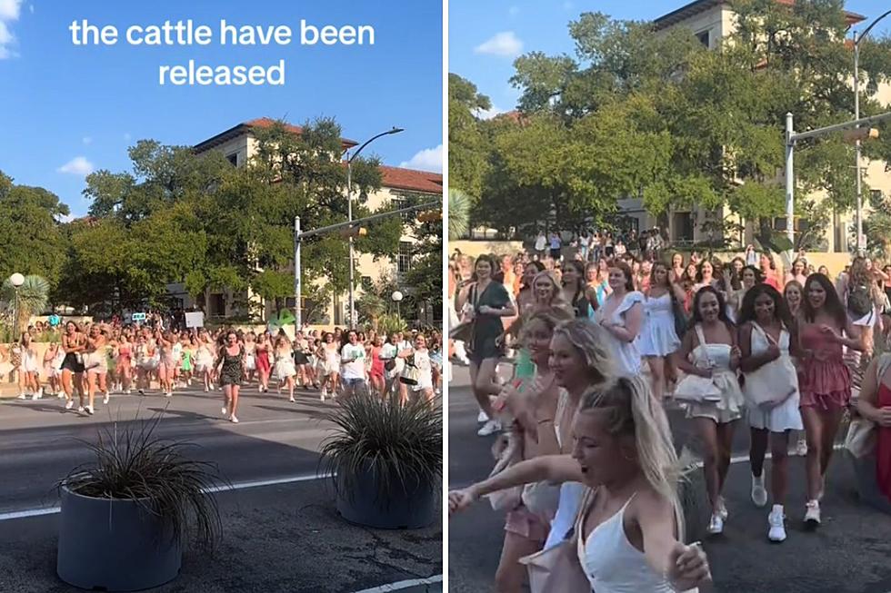 Running of the Sorority Sisters Caught on Camera at Texas University