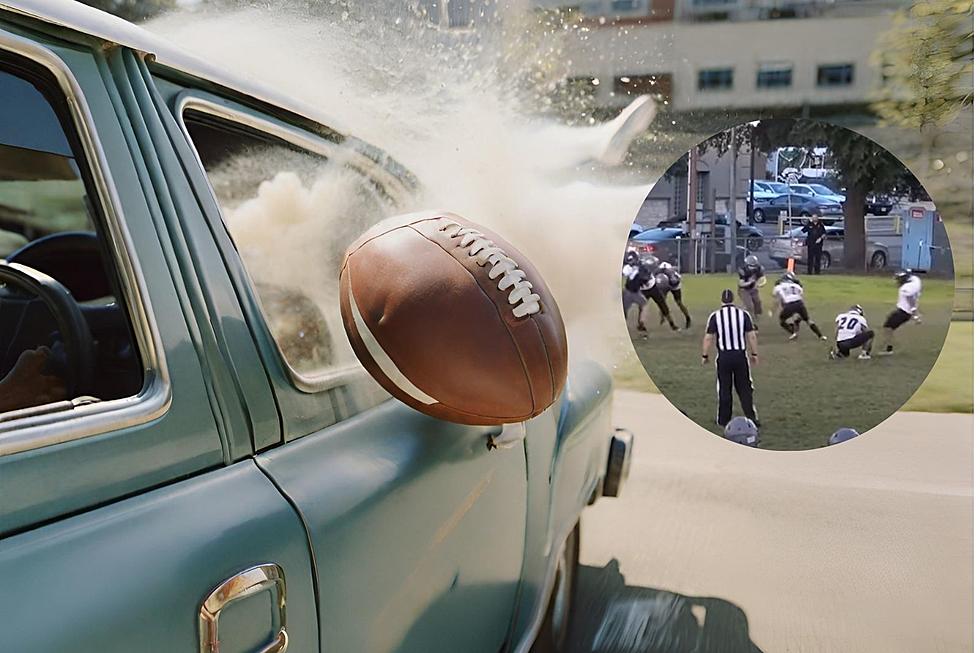 Spectacular PAT Kick in Texas Football Game Lands in Passing Car