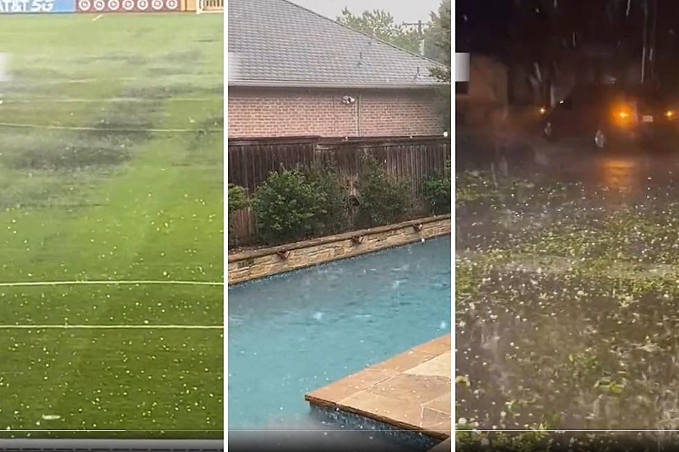 Large Hail Pummeling Texas Captured on Video