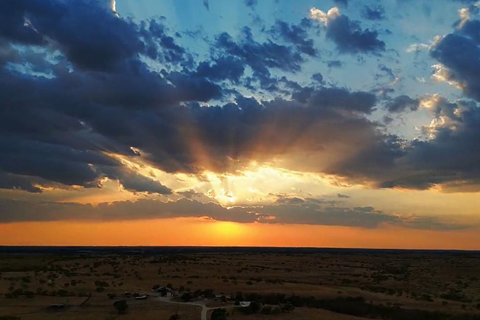 Dancing Crepuscular Rays Captured on Camera in Texas