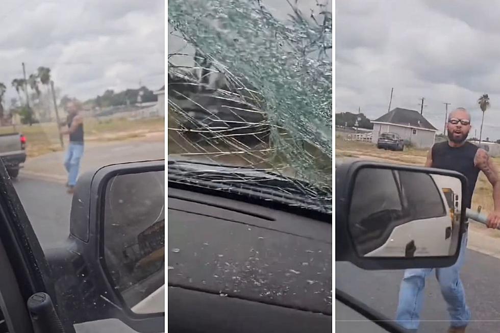 Watch Mohawk Man Smash Window With Lead Pipe in South Texas