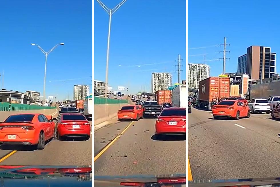 Out of Control Car Wacks Three Other Vehicles on Dallas, Texas Highway