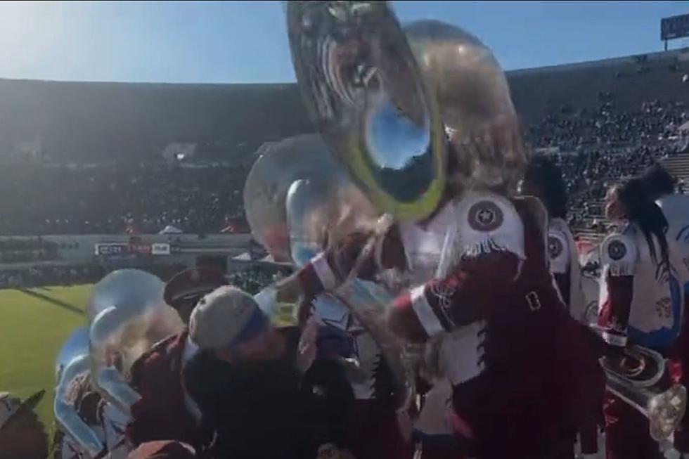 Fists and Tubas Fly at Texas College Football Game