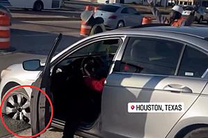 Watch: Houston Uber Driver Stuck in Wet Cement