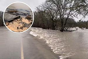 Texas Road Appears to be Ripping Apart During Flood