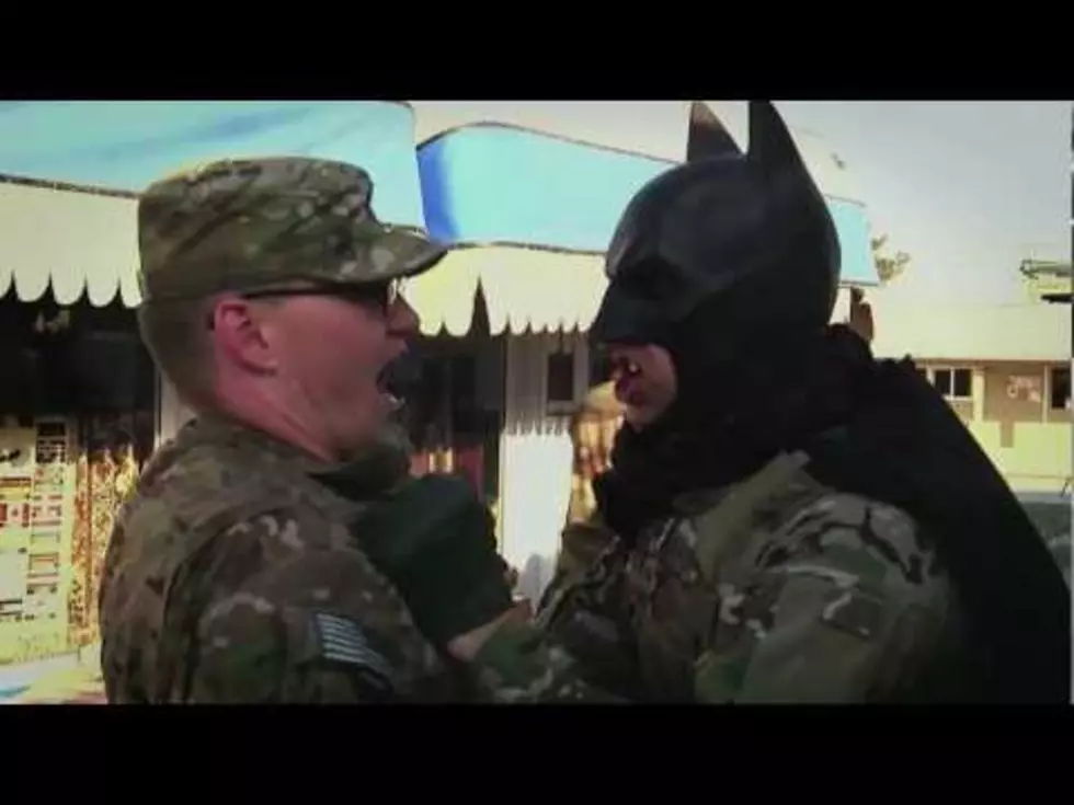 Batman Filmed Training Soldiers in Afghanistan