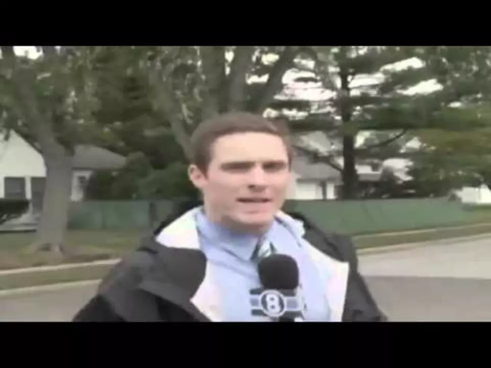 Face Meets Stop Sign in This Hilarious Reporter Fail [VIDEO]
