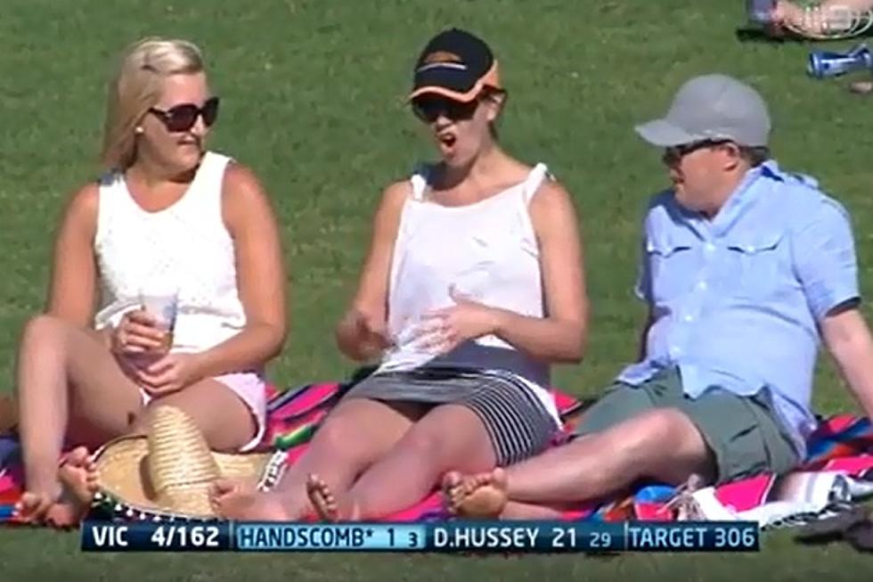 Girl Imitating Sex Acts at Cricket Match is Caught on Camera