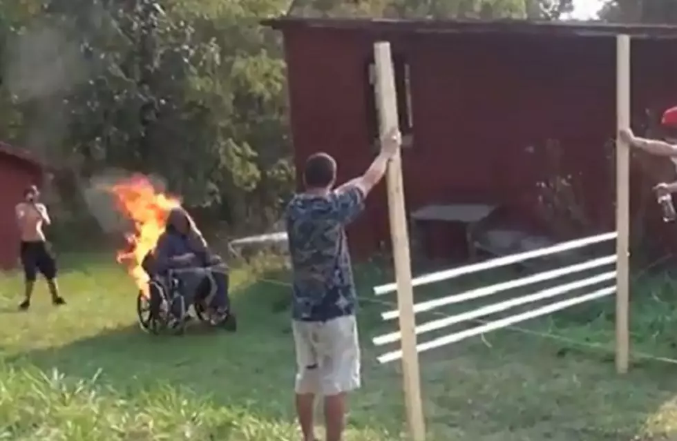 Why Lighting Your Friend on Fire Is NOT a Good Idea [VIDEO, NSFW]