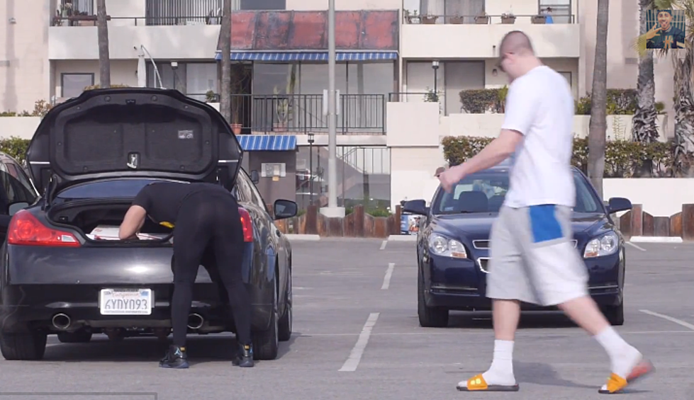 Guys Get Upset When They Realize They’re Staring at a Man’s Butt in Hilarious Yoga Pants Prank [VIDEO]