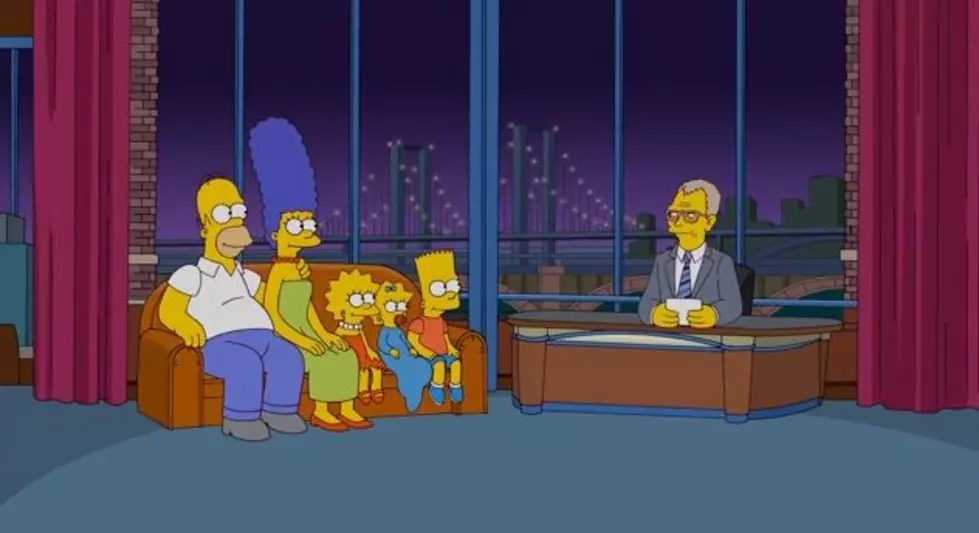 David Letterman Gets an Awesome Simpsons Couch Gag [VIDEO]