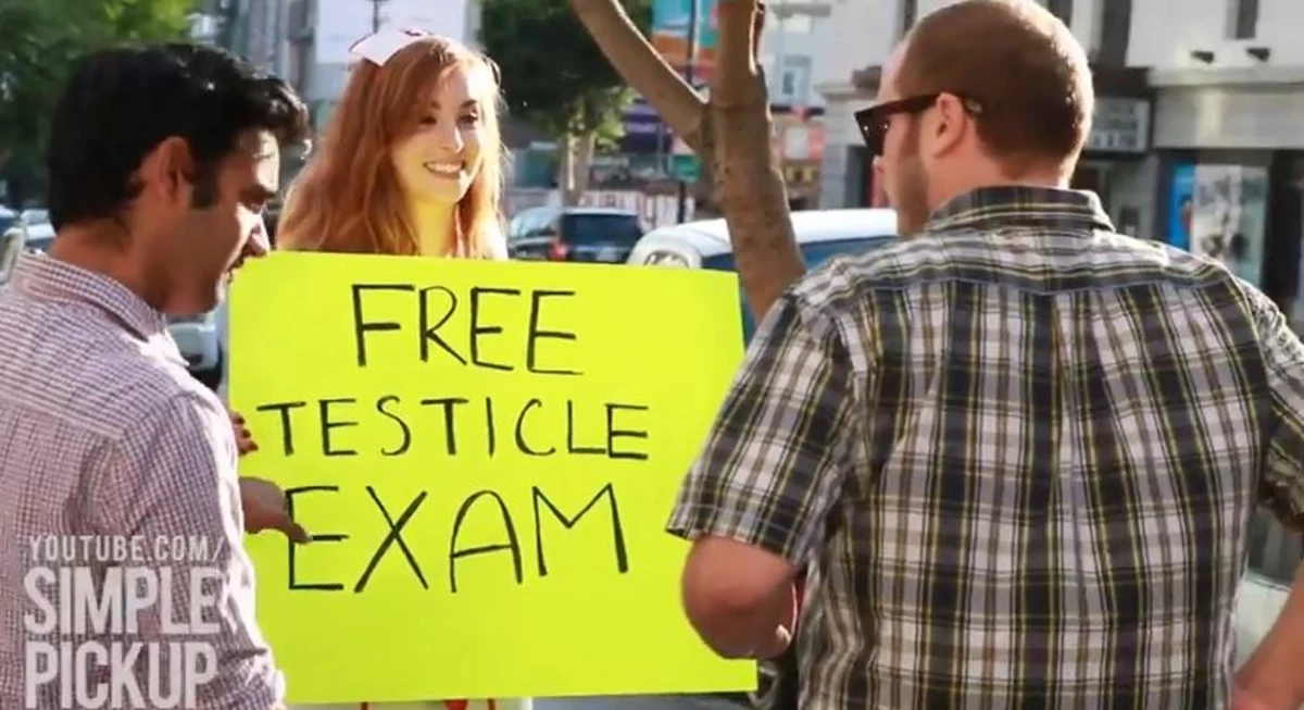 Street 'Nurse' Gives Free Testicular Exams for a Good Cause