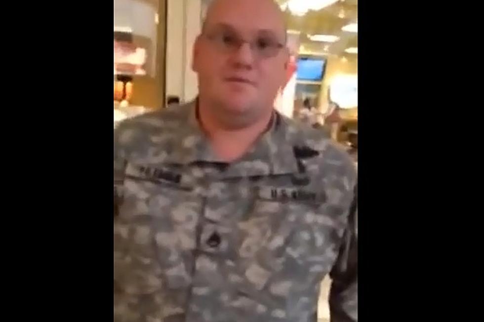 Man Dressed As Soldier Called Out For Being A Fake