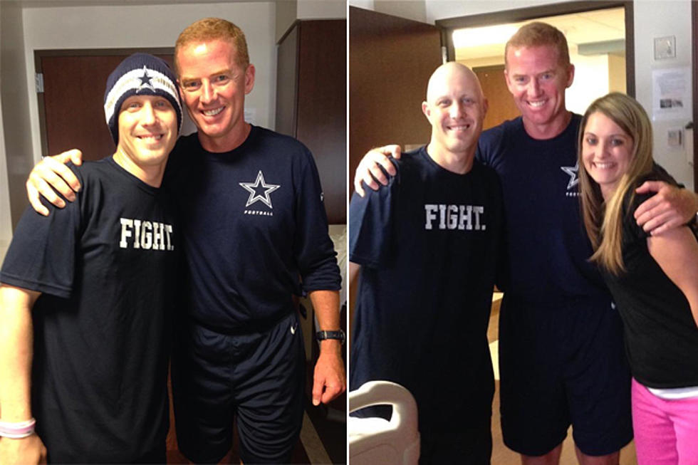 Cowboys Head Coach Jason Garrett Visits + Sends Personal Text to Wichita Falls Cancer Patient [PHOTOS]