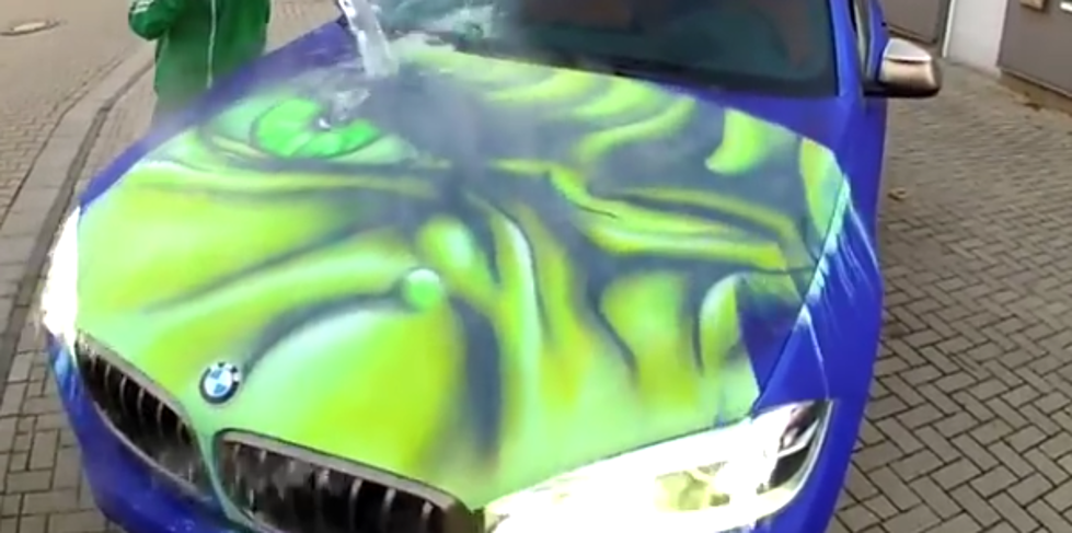 BMW has Incredible Color Shifting Hulk Paint Job [VIDEO]
