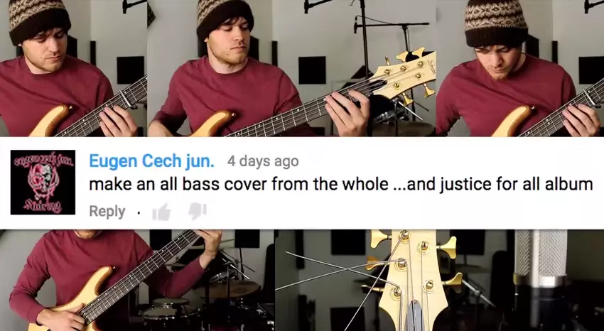 Rob Scallon Plays Bass Parts to Metallica's '...And Justice For All'
